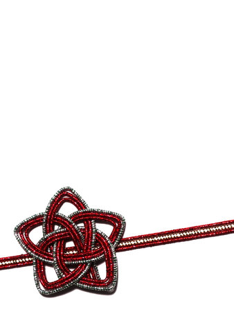 Star knot on a white background.の写真素材