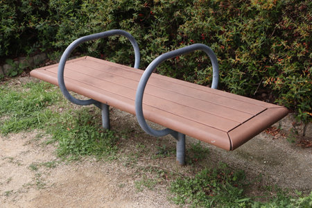 Outdoor bench.の写真素材
