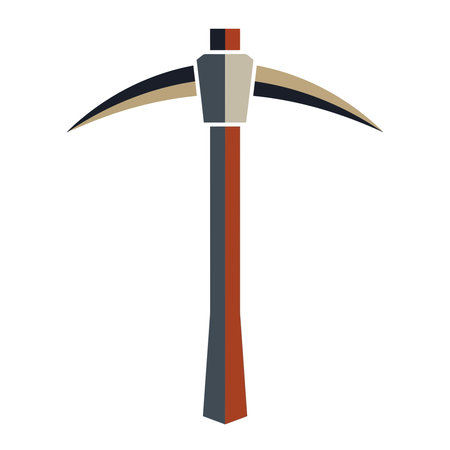 Pickaxe icon. Flat illustration of pickaxe vector icon for web