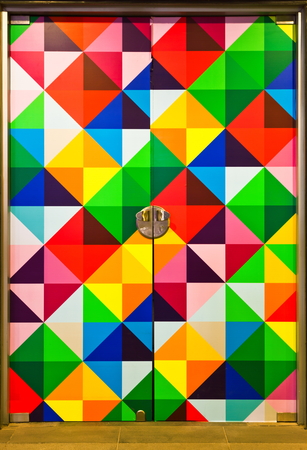 colorful doorの写真素材
