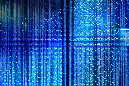 Blue digital LED light