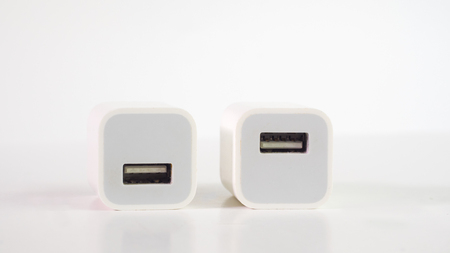 usb Phone charger isolated on white background