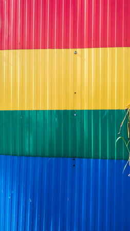 metal sheet colorful background or textureの写真素材