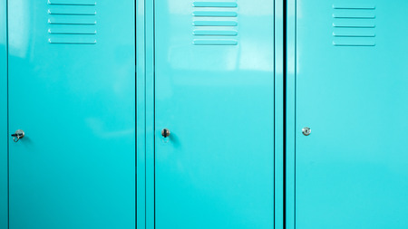 close up on lockersの写真素材
