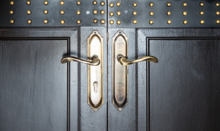 bolt the door morocco black woodの写真素材