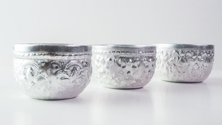 silver bowl laikanokの写真素材