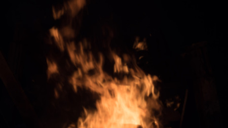 blur fire close up