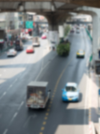 blur Cars moving on the roadの写真素材