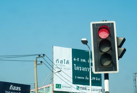 red light Traffic lightsの写真素材