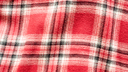 red Lumberjack plaid seamless pattern vector illustrationの写真素材