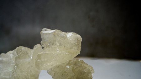 Sugar cubes on black backgroundの写真素材