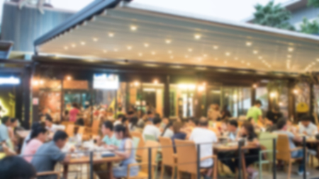 Blur restaurant people dinnerの写真素材
