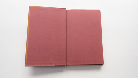 old book topview on white backgroundの写真素材