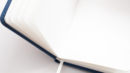 notebook top view   close upの写真素材