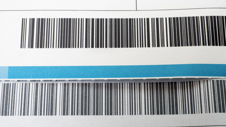 barcode close upの写真素材