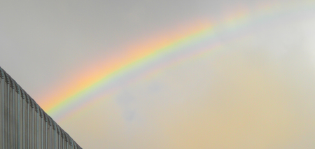 rainbow copy spaceの写真素材