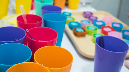 Multi Color Glasses close upの写真素材