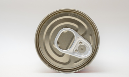 Canned Food Can on white backgroundの写真素材
