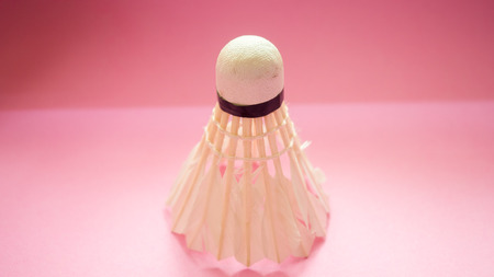 Shuttlecock close upの写真素材