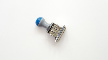 rubber stamp on white background