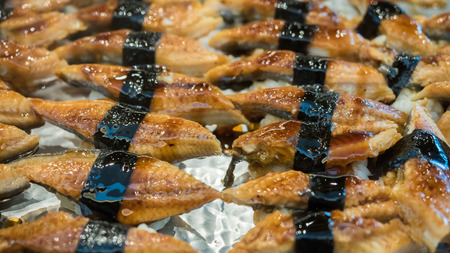 sushi Unagi close upの写真素材