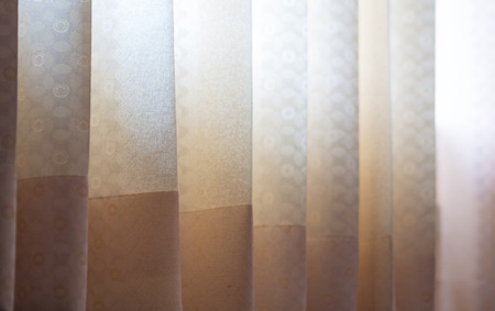 close up yellow Curtainの写真素材