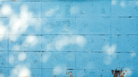 wall brick blue background or textureの写真素材