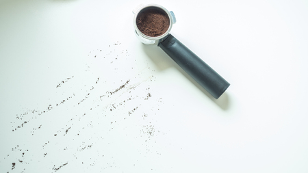 Coffee Scoop on white backgroundの写真素材