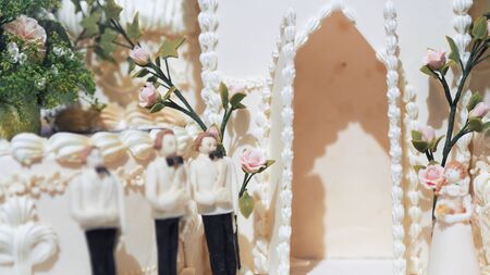 Wedding cake  cake for a weddingの写真素材