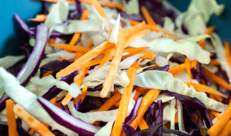 Salad vegetables close upの写真素材