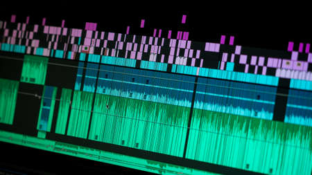 video editting timelineの写真素材
