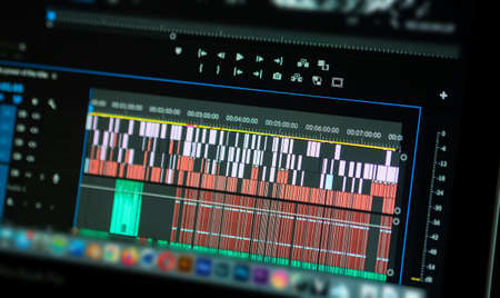 video editting timelineの写真素材