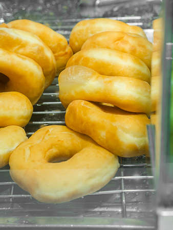 large sugar donutsの写真素材