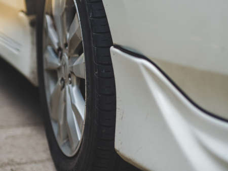 blue sky and white cloud with treeの写真素材