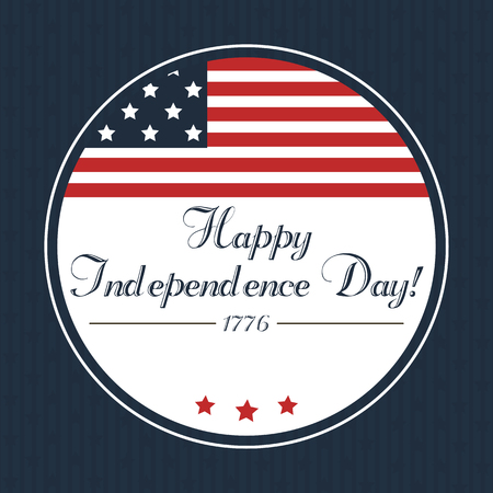 Happy Independence Day greeting card or banner vector illustration.のイラスト素材