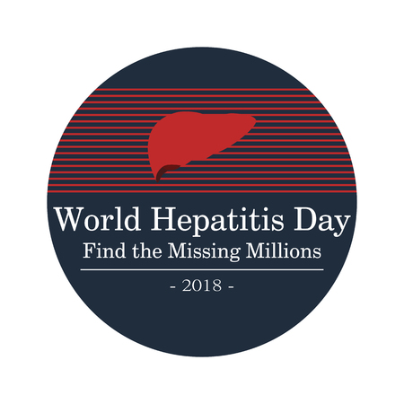 Vector illustration of World Hepatitis Day.のイラスト素材