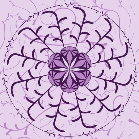 Abstract Flower Seamless Pattern Illustrationのイラスト素材