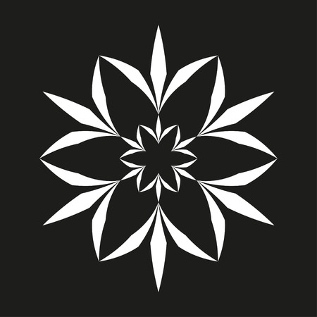 White flower seamless patternのイラスト素材