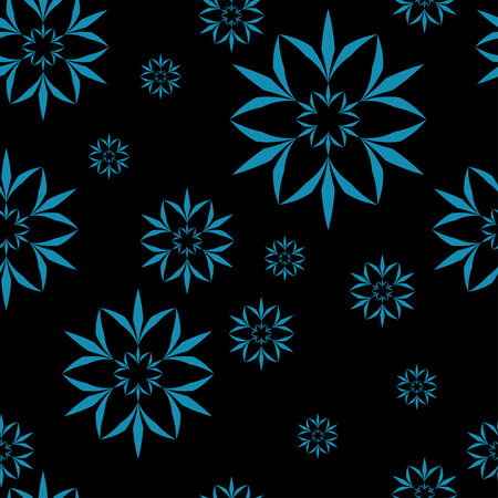 Amazing flower seamless pattern. Vector illustrationのイラスト素材