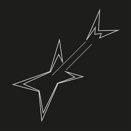 Electric guitar logo template, vector illustrationのイラスト素材