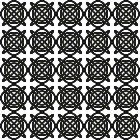 Seamless abstract geometric pattern with celtic ornament, geometric wallpaper pattern, celticのイラスト素材
