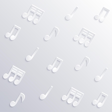 Abstract musical background with notesのイラスト素材