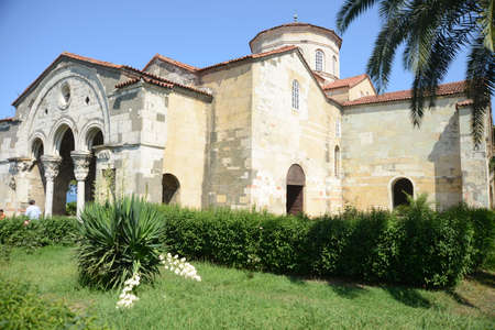 TRABZON, TURKEY - SEPTEMBER, 02, 2018: The mosque of Hagia Sophia (Hagia Sophia) in Trabzon, Turkey.のeditorial素材