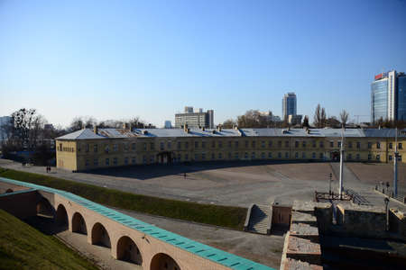 KYIV, UKRAINE - APRIL 13, 2019: The Kiev Fortress - Kosyi Caponier. Prison in the Kiev fortress...