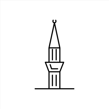Ramadan outline icon vector illustration. Ramadan icon. mosque iconのイラスト素材
