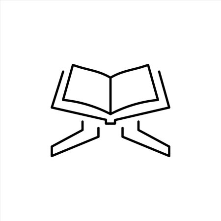 Ramadan icon set with islamic calendar, fasting, holy book, crescentのイラスト素材