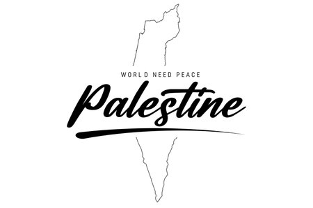 Pray for Palestine vector illustration Background. Free Palestine flag wallpaper, flyer, banner vector illustrationのイラスト素材