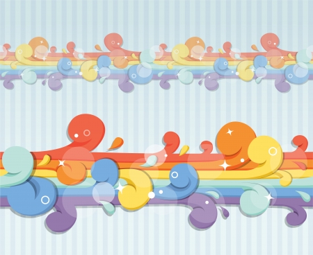 Abstract seamless rainbow flow  のイラスト素材