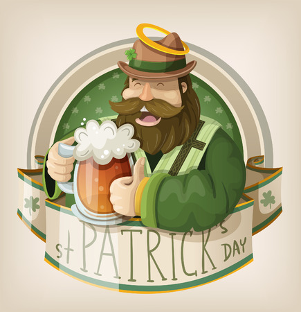 St Patrick day cardのイラスト素材
