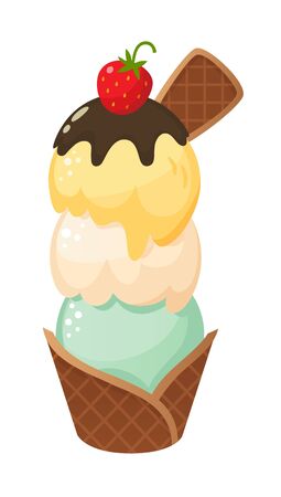 Delicious Ice Creamのイラスト素材